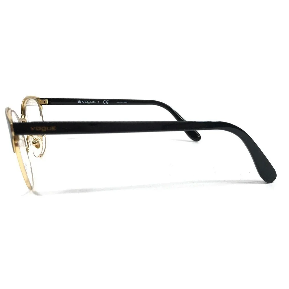 Vogue Eyeglasses Frames VO4088 352 Black Gold Cat Eye Full Rim 50-18-140